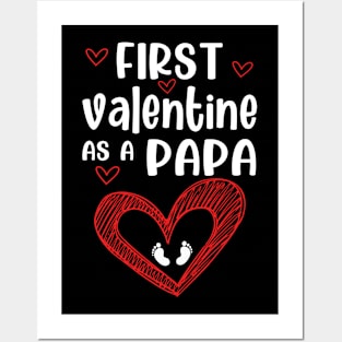 first valentine as a papa valentine Posters and Art